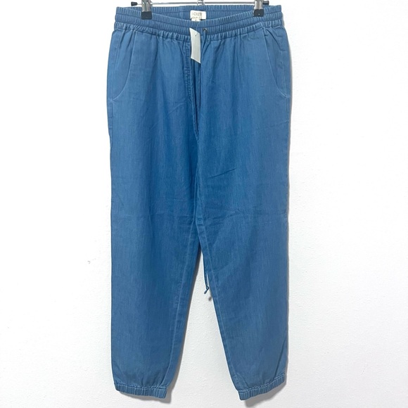 J.Crew Factory Denim Blue Jogger Pants XS - Picture 1 of 6